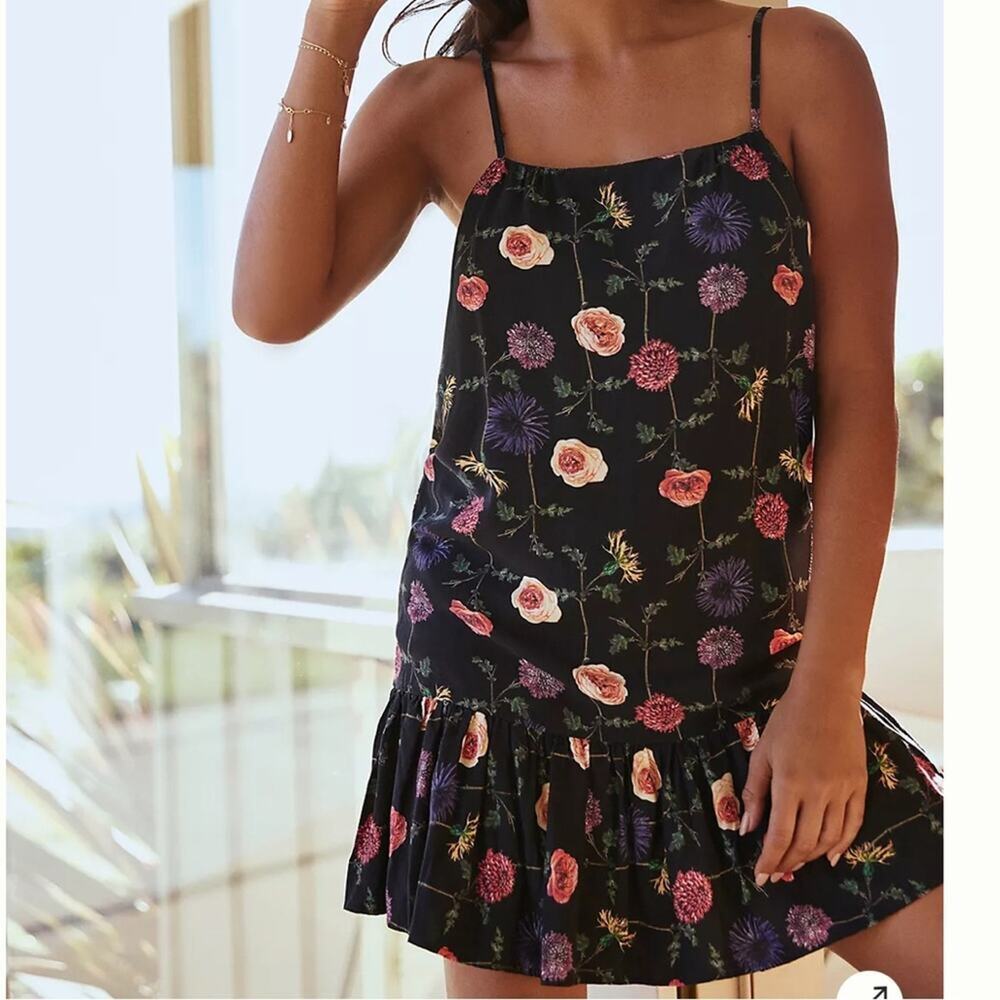 NWT Anthropologie Malai Bloomsbury For Love Floral Mini Dress Women’s Size S
